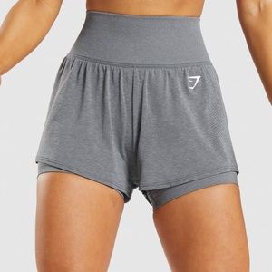 GYMSHARK VITAL SEAMLESS 2.0 2-IN-1 SHORTS SIZE S